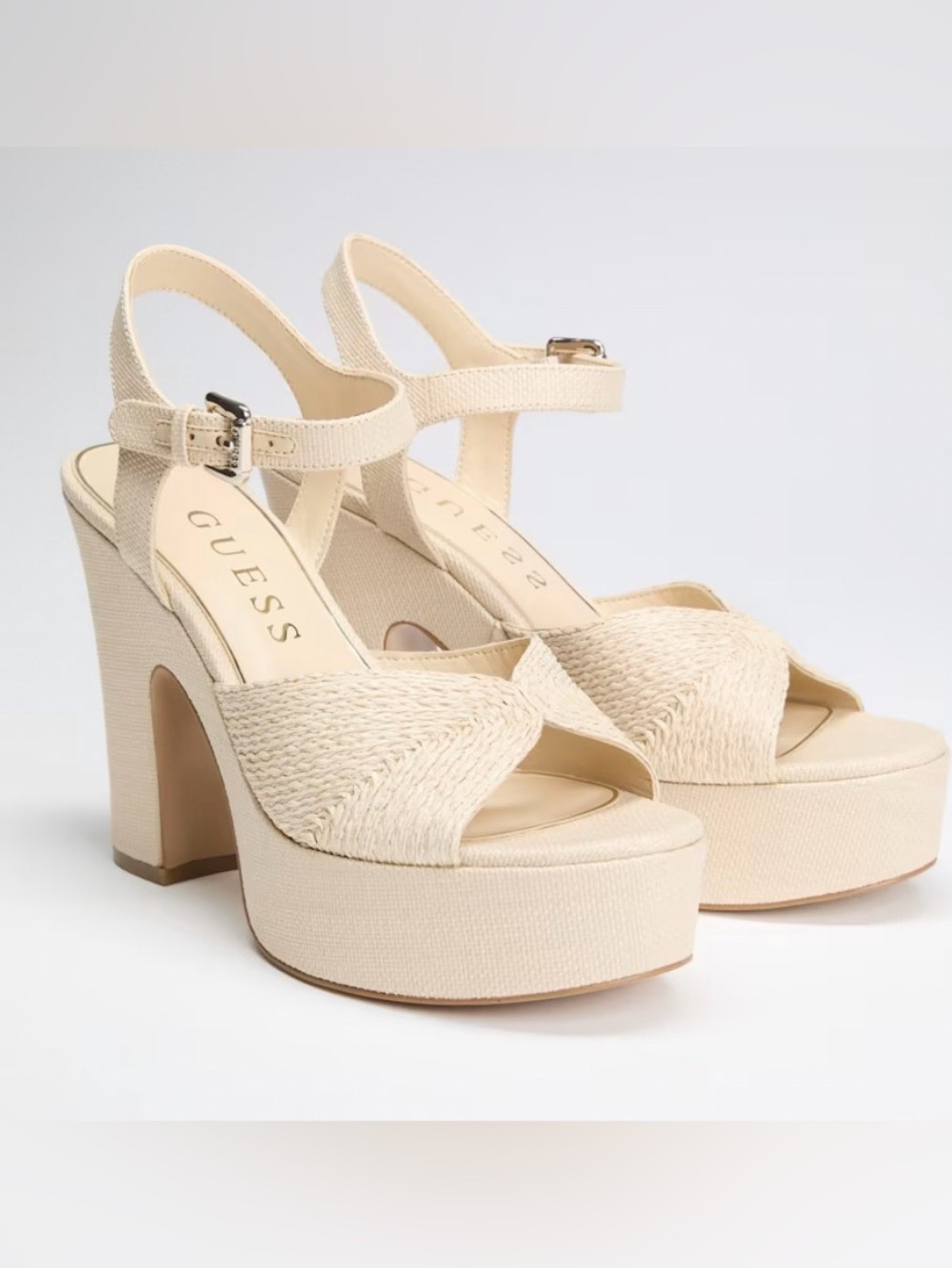 GUESS  Saylin Block Heels Platform Sandals Women’s Size 5.5
